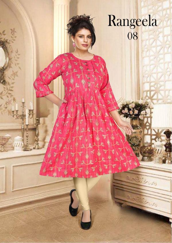 Moksha Rangeela Cambric Cotton Designer Kurti Collection